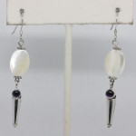 Amethyst and Mother of Pearl Earrings